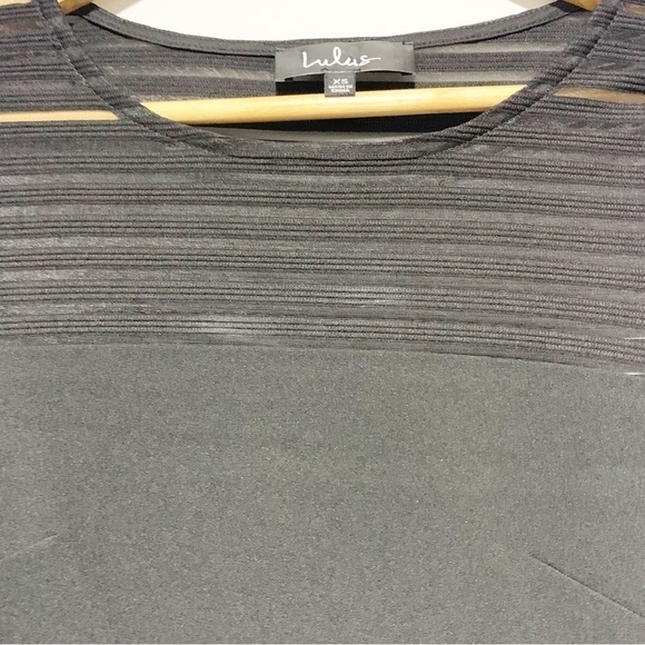 Lulu's Perfect Mesh Black Body Con Dress Size XS - Picture 5 of 11